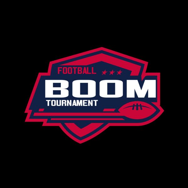 Boom Tournament Football logo template Thumbnail