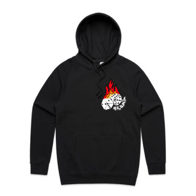 Flaming Dice Hoodie (DARK) Thumbnail