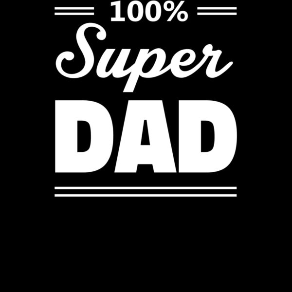 100% Super Dad White Thumbnail